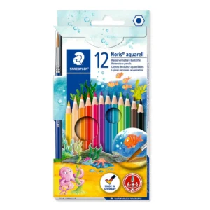 Lapices de Colores Staedtler Acuarelable 12 +pincel