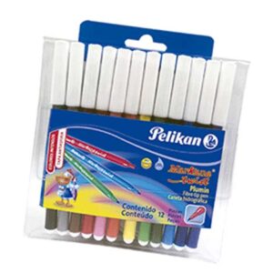 ESTUCHE D/PLUMONES PELIKAN COLORELLA STAR 12 PUNTA DELGADA