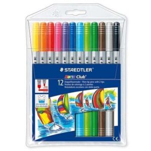 ESTUCHE D/PLUMONES STAEDTLER 12 D/PUNTA