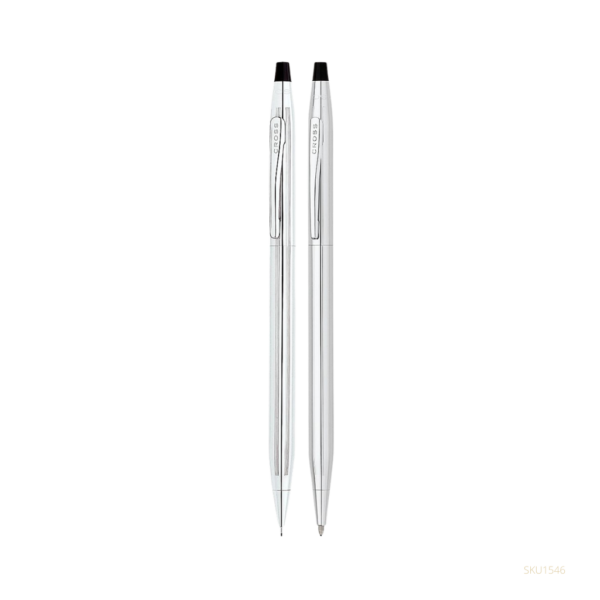 SET BOL/PORTAM CROSS CROMADO 350105