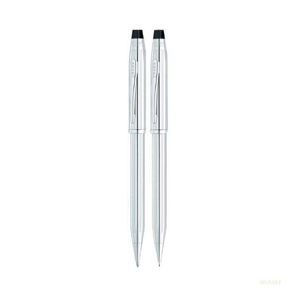 SET BOL/PORTAM CROSS CROMADO 350105WG