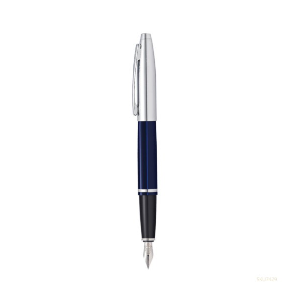 PLUMA CROSS CALAIS CROMO/LACA AZUL
