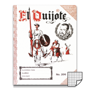 CUADERNO 206 CUADRICULADO 7MM 100 P.