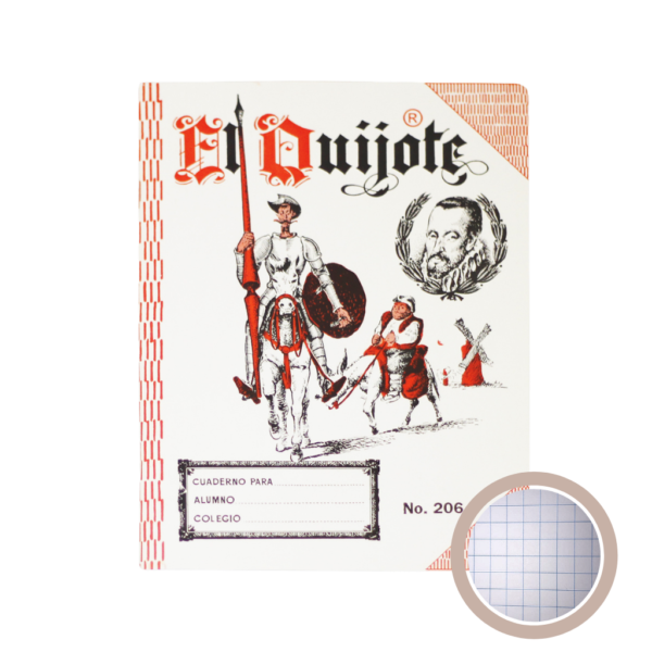 CUADERNO 206 CUADRICULADO 7MM 100 P.