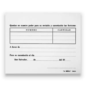 TALONARIO DE QUEDAN 100 HOJAS