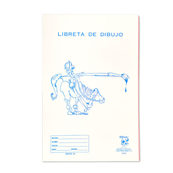 LIBRETA DIBUJO T/O 50 HOJAS B-20 C/FASTENER