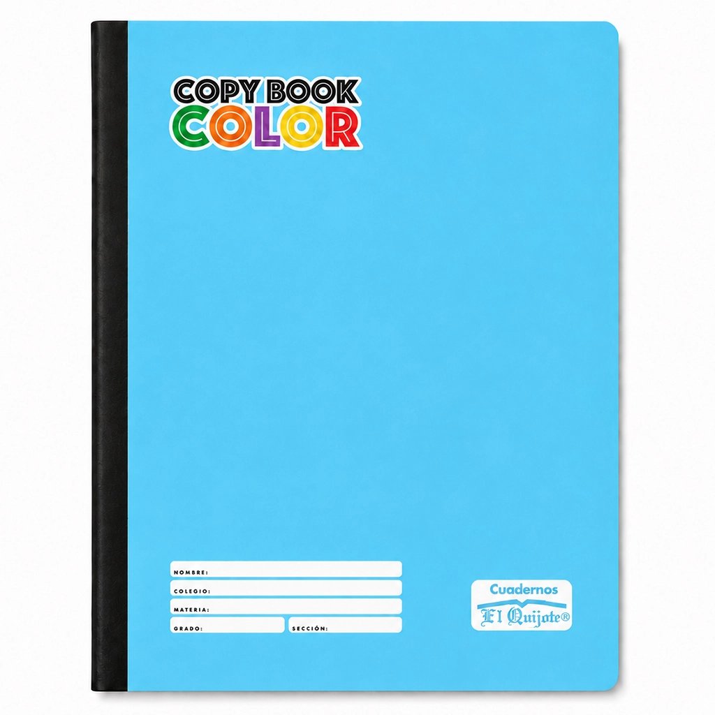 Cuaderno Cosido CopyBook Color #3 Liso El Quijote