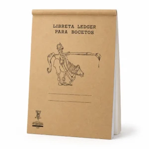 Block 1/8 de Papel Ledger Base 32 50 hojas El Quijote