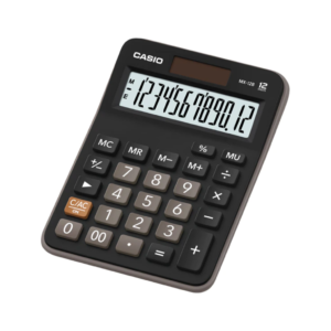 CALCULADORA CASIO 12 DIG MESA NEGRA MX-12B-BK-W