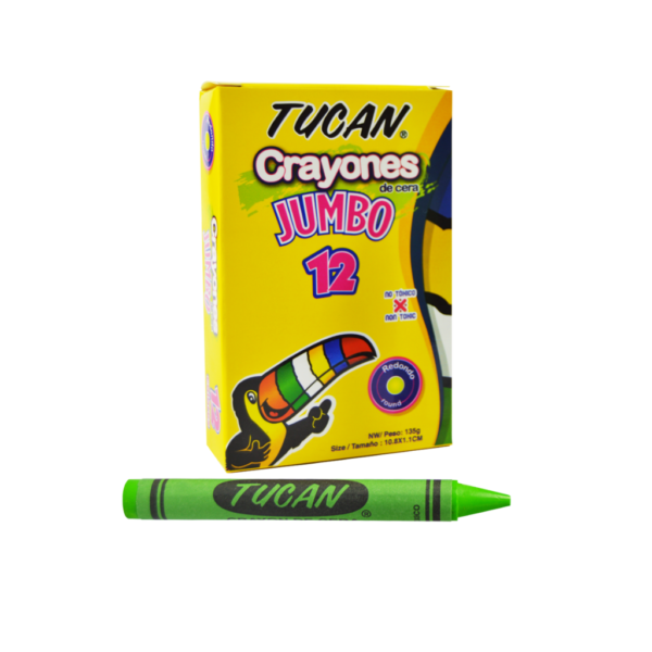 CRAYOLAS TUCAN JUMBO DE 12 REDONDA