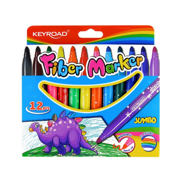 ESTUCHE D/PLUMONES KEYROAD JUMBO 12UND