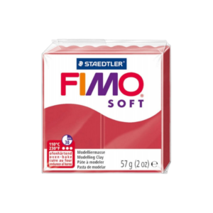 PASTA P/MOLDEAR FIMO SOFT 2OZ ROJO CHERR