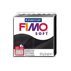 PASTA P/MOLDEAR FIMO SOFT 2OZ NEGRO