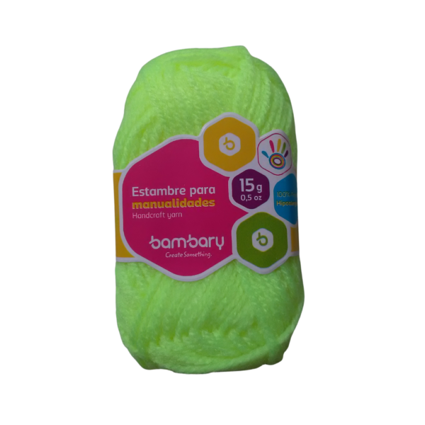 BOLLO DE LANA BAMBARY 15G AMARILLO NEON