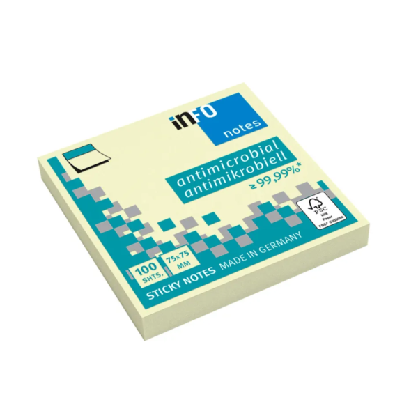 NOTAS ADHE. INFO 3X3" ANTIMICROBIAL 100H