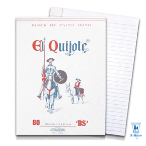 BLOCK EL QUIJOTE CTA 80 HOJAS RAYADO
