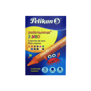 CRAYOLAS PELIKAN JUMBO REDONDO 12UNID