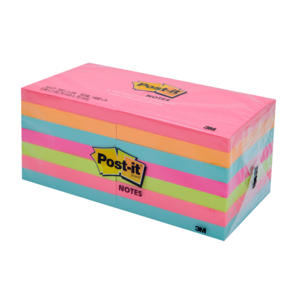 POST IT 3M 654-14AN 3X3 1400H (2 CUBOS)