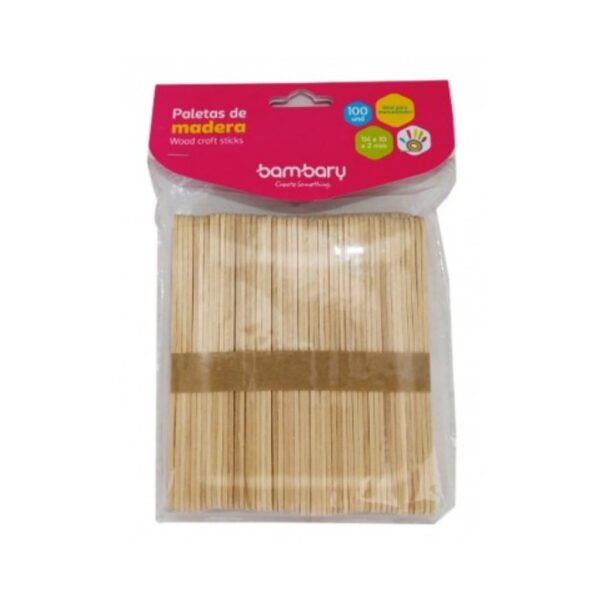PALITO D/PALETA BAMBARY NATURAL DELG 100