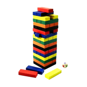JUEGO JENGA NUMEROS GDE NAT/COLOR 54PZS
