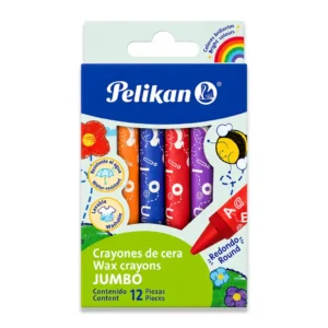 CRAYONES PELIKAN JUMBO REDONDO 12UNID