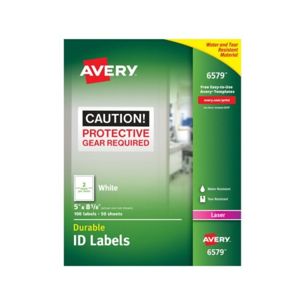 VI?ETA AVERY ID BLANCA 5X8-1/8 100 VI?ET