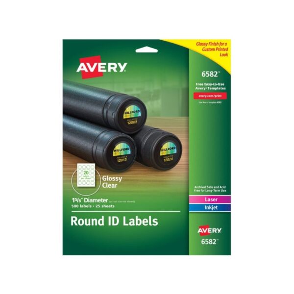 VI?ETA AVERY LASER/INKJET REDONDA 1 5/8