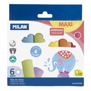 YESO MILAN JUMBO 6 PIEZAS COLORES