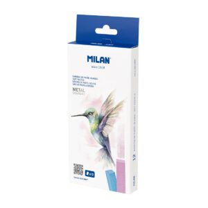 YESO PASTEL MILAN METALICOS 12 UND