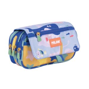ESTUCHE P/LAPIZ MILAN 4 COMPARTIMIENTOS/CREMALLERA ODYSSEY