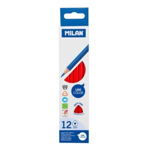 LAPIZ MILAN TRIANGULAR ROJO