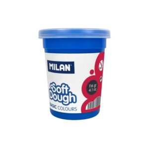 PLASTILINA MILAN SOFT DOUGH BOTE 116 GR ROJO