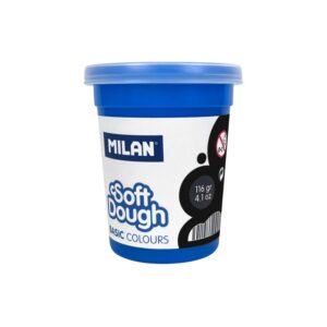 PLASTILINA MILAN SOFT DOUGH BOTE 116 GR NEGRO