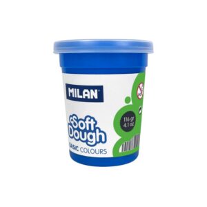 PLASTILINA MILAN SOFT DOUGH BOTE 116 GR VERDE