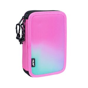 ESTUCHE P/LAPIZ MILAN 2 COMPARTIMIENTOS SUNSENT ROSADO C/ACCESORIO