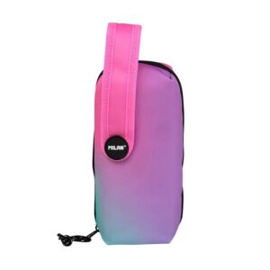 ESTUCHE P/LAPIZ MILAN 4 COMPARTIMENTOS SUNSET ROSADO C/ACCESORIOS