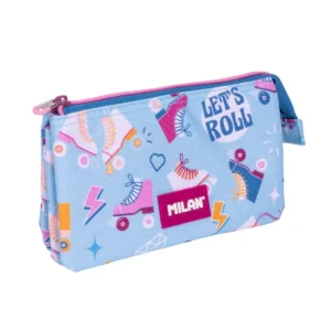 ESTUCHE P/LAPIZ MILAN 5 COMPARTIMIENTOS/CUADR ROLLER
