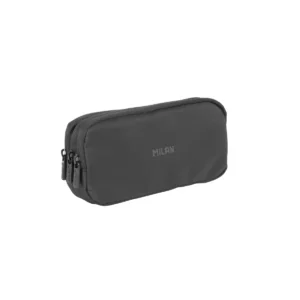 ESTUCHE P/LAPIZ MILAN 3 COMP/CREMALLERA  SHADOW NEGRA