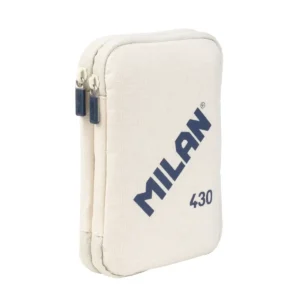 ESTUCHE P/LAPIZ MILAN 2 COMPARTIMIENTOS C/ACCESORIOS BEIGE