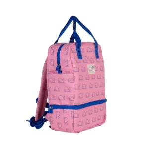 BOLSON MILAN C/COMPARTIMIENTO INFERIOR CUADRADA ROSADO