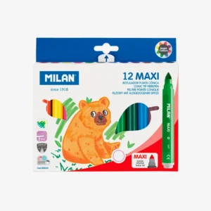 ESTUCHE D/PLUMONES MILAN JUMBO 12UND 12