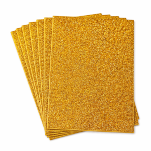 PLIEGO FOAMY ESCARCHA  DORADO