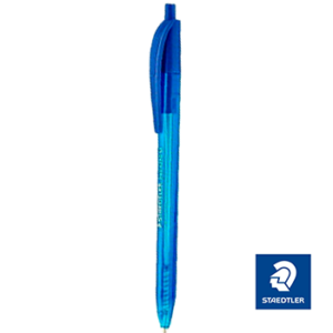 BOL STAEDTLER RETRACTIL TRIANGULAR  AZUL P.M