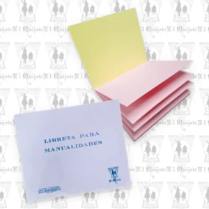 LIBRETA P/MANUALIDADES PAPEL INDEX 6 3/4 X 5 1/2 PULG