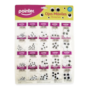 BLISTER DE OJITOS MOVIBLES NEGRO POINTER UNIDAD