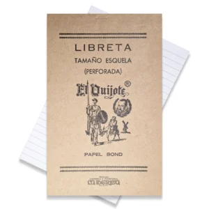 LIBRETA TAMAÑO ESQUELA PERFORADO