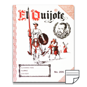 CUADERNO 206 DOBLE RAYA 100 P.