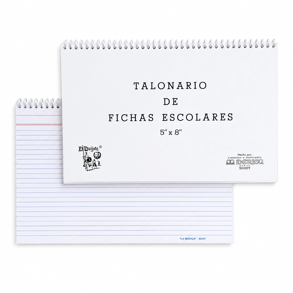 Ficha de Ctrl 5 X 8 Hor Talonario 25 F