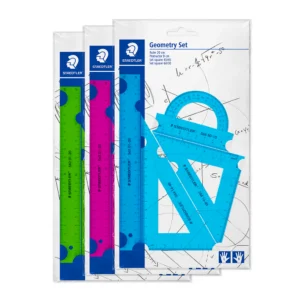 ESTUCHE D/GEOMETRIA STAEDTLER NEON 20 CM