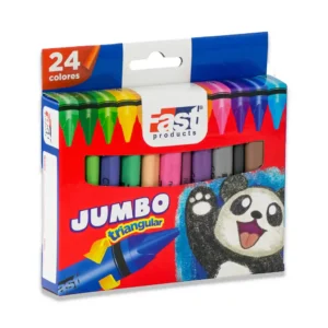 CRAYONES FAST JUMBO TRIANGULAR 24 UND